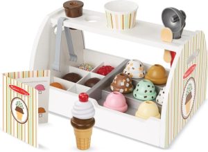 Baby & Peuter | Melissa & Doug Houten Ijscorner Scheppen En Serveren – Fantasiespel – Speelgoedeten – Houten Speelgoed – Montessori Speelgoed – Speel Eten Ijs Speelgoed – 3+ – Cadeau Voor Jongens En Meisjes Baby & Peuter Baby & Peuter