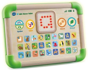 Educatief speelgoed | Abc Dieren Tablet -Fsc Hout – Interactief Speelgoed – Letters, Letterklanken, Dieren & Diergeluiden – 1 Tot 4 Jaar Educatief speelgoed Educatief speelgoed