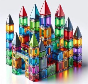 Educatief speelgoed | Magnetisch Speelgoed – 110 Stuks – Constructie Speelgoed – Magnetische Tegels – Montessori Speelgoed – Knikkerbaan – Knikkerbanen – Magnetic Toys – Magnetische Bouwstenen – Speelgoed Kinderen Bouwen & Constructie Bouwen & Constructie