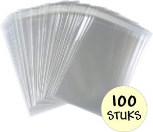 Feestartikelen | Cellofaan Zakjes 15X18Cm – Zakjes Met Plakstrip – Zelfklevende Zakjes – Uitdeelzakjes – Transparant – 100 Stuks Feestartikelen Feestartikelen