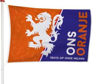 Feestartikelen | Ek Vlag Ons Oranje 100X150Cm – Kwaliteitsvlag – Geschikt Voor Buiten – Versiering – Vlaggen – Voetbal – Nederland – Ek 2024 Feestartikelen Feestartikelen