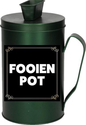 Funcadeaus | Cadeau/Kado Fooienpot Collectebus Groen 18 Cm – Cadeauverpakking Voor Ondernemer/Bijklusser/Beunhaas – Zwartgeld Spaarpot Van Metaal Funcadeaus Funcadeaus