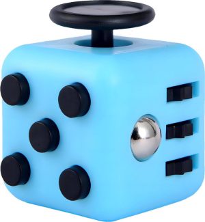 Funcadeaus | Touts & Feil – Fidget Cube Friemelkubus – Blauw – Montessori Speelgoed – Toy – Kind – Voor Betere Concentratie – Tegen Stress Funcadeaus Funcadeaus