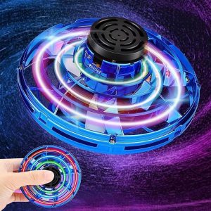 Funcadeaus | Vliegende Spinner Blauw Met Led • Original Flying Flynova • Fidget Spinner • Boomerang • Ufo • Fly Spinner • Vliegende Drone • Fidget • Mini Ufo • Boemerang Funcadeaus Funcadeaus