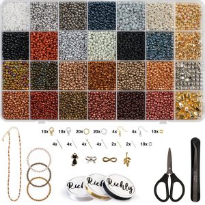 Hobby & Creatief | Kralen Set Luxurious – Inclusief E-Book – Luxe Goud Kleuren – Sieraden Maken Meisjes – Kralendoos – Armbandjes Maken Met Kraaltjes – Incl. Bedels & Gouden Parels Kralen Hobby & Creatief Hobby & Creatief