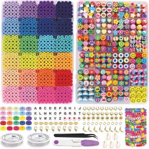 Hobby & Creatief | Kralenset Xxl – Polymeer Kralen Set – Katsuki Kralen – Armbandjes Maken – Sieraden – Kralendoos – Telefoonkoord – Platte Kralen – Incl. Giftbox Hobby & Creatief Hobby & Creatief