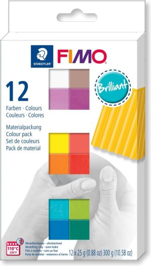 Hobby & Creatief | Soft – Ovenhardende Boetseerklei – Colour Pack – 12 Brilliant Colours Hobby & Creatief Hobby & Creatief