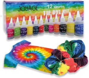 Hobby & Creatief | Tie Dye Kit Verf – 12 Kleuren – Tie Dye Verf Set – Tie Dye Set – Batik Verf Paket – Wasmachinetextielverf – Tye Dye Hobby & Creatief Hobby & Creatief