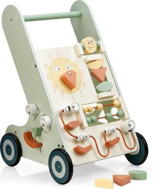 Houten speelgoed | Cute & Keppe Loopwagen “The Goofy Walker” – Houten Speelgoed Vanaf 1 Jaar – Loopkar – Hout Houten speelgoed Houten speelgoed