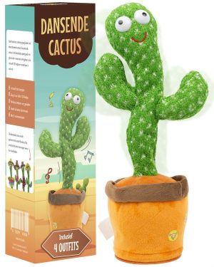 Knuffels & Knuffeldoekjes | Dansende Cactus – Pratende Cactus – Baby Speelgoed – Dancing Cactus – Zingende Cactus – Speelgoed Met Geluid – Usb Opladen – 120 Liedjes Knuffels & Knuffeldoekjes Knuffels & Knuffeldoekjes