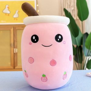 Knuffels & Knuffeldoekjes | Kawaii Kussen – Bubble Tea Knuffel – 25Cm – Boba Knuffel – Roze – Kawaii Knuffel – Squishy – Squish Knuffel Knuffels & Knuffeldoekjes Knuffels & Knuffeldoekjes