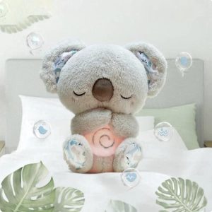 Knuffels & Knuffeldoekjes | Slapende Koala Met Ademhaling En Muziek – Licht – Ademhalingsknuffel – Baby’S En Kleine Kinderen – Rustgevend Geluid Van Muziek & Ademhaling – Kraamcadeau – Cadeau – 30 Cm Knuffels & Knuffeldoekjes Knuffels & Knuffeldoekjes