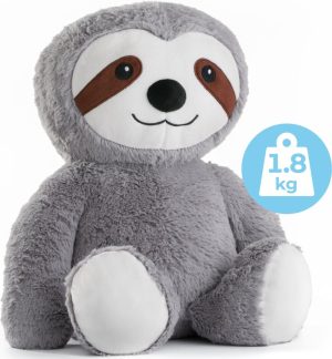 Knuffels & Knuffeldoekjes | Verzwaringsknuffel Luiaard – Verzwaarde Knuffel 1.8 Kg – Zware Knuffel Anxiety Voor Volwassenen En Kind – Weighted Stuffed Animal – Sensorisch Speelgoed – Verzwaringskussen Knuffels & Knuffeldoekjes Knuffels & Knuffeldoekjes