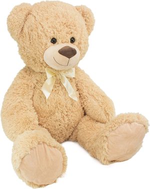 Knuffels & Knuffeldoekjes | Xxl Beige Knuffel Beer – Teddybeer – 100Cm – Knuffels – Pluche – Beer 100Cm – Hoge Kwaliteit Knuffeldier – Teddybear Groot – Knuffelbeer Knuffels & Knuffeldoekjes Knuffels & Knuffeldoekjes