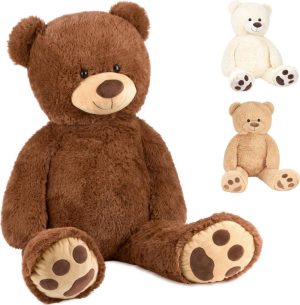 Knuffels & Knuffeldoekjes | Xxl Teddybeer 100 Cm – Bruin – Knuffel – Pluche Knuffelbeer – Cadeau – Teddybear Groot – Knuffelbeer Knuffels & Knuffeldoekjes Knuffels & Knuffeldoekjes