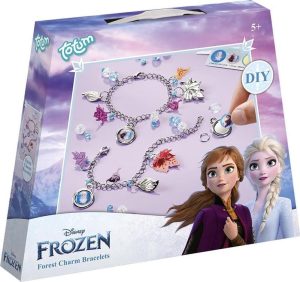 Knutselen voor kinderen | Disney Frozen Bedel Armbandjes Maken Met Anna En Elsa Knutselset Best Friend Bracelets – Forest Charm Bracelets Zilverkleurig Knutselen voor kinderen Knutselen voor kinderen