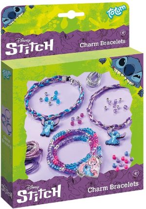 Knutselen voor kinderen | Disney Stitch 3 Bedel Armbandjes Maken Met Kralen En Hart- En 2 Stitch Bedels En Wikkel- En Vlecht Technieken – Cadeautip Creatief Speelgoed Knutselen voor kinderen Knutselen voor kinderen