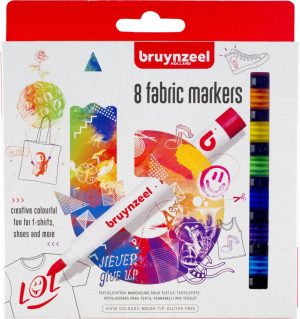 Knutselen voor kinderen | Fabric Markers Set 8 Hobby & Creatief Hobby & Creatief