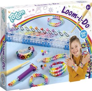 Knutselen voor kinderen | Loom I Do Loom Armbandjes Maken – Knutselpakket Incl. Tool En Loom Elastiekjes Cadeautip Creatief Knutselset Regenboog Design Knutselen voor kinderen Knutselen voor kinderen