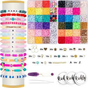 Knutselen voor kinderen | Xxl Kralen Set – Inclusief E-Book – Polymeer Kralen – Katsuki Kralen Sieraden Maken Meisjes & Dames – Kralendoos – Armbandjes – Kralenketting – Platte Kralen Hobby & Creatief Hobby & Creatief