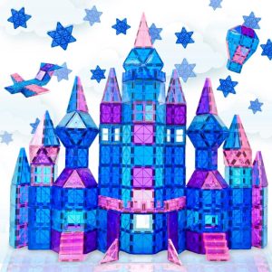 Magnetisch Speelgoed | Magna Minds – Magnetic Tiles – Ice Prince/Princess – Magnetisch Speelgoed – 101 Stuks – Constructie Speelgoed – Magnetische Tegels – Montessori Speelgoed – Magnetic Toys – Magnetische Bouwstenen – Speelgoed Kinderen Educatief speelgoed Educatief speelgoed