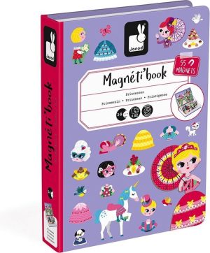 Magnetisch Speelgoed | Magnetibook – Prinsessen – Magneetboek Speelset Inclusief 55 Magneten En 7 Voorbeeldkaarten – Geschikt Vanaf 3 Jaar Magnetisch Speelgoed Magnetisch Speelgoed