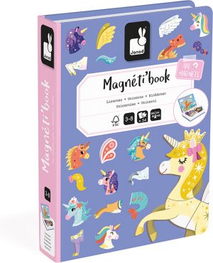 Magnetisch Speelgoed | Magnetibook Unicorn – Magneetboek Speelset Inclusief 44 Magneten En 10 Voorbeeldkaarten – Geschikt Vanaf 3 Jaar Magnetisch Speelgoed Magnetisch Speelgoed