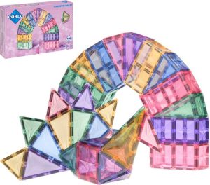 Magnetisch Speelgoed | Pastel 100 Stuks – Magnetisch Speelgoed – Montessori Speelgoed – Magnetische Bouwstenen – Magnetische Tegels – Magnetic Tiles – Cadeau Kind – Speelgoed 3 Jaar T/M 12 Jaar – Magnetisch Speelgoed Bouwblokken Magnetisch Speelgoed Magnetisch Speelgoed