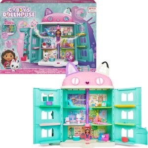 Poppen | Magische Poppenhuis – +60Cm Hoog – Vanaf 3 Jaar – Inclusief Gabby En Pandy-Speelfiguur Met 8 Meubeltjes En 3 Accessoires Poppen Poppen