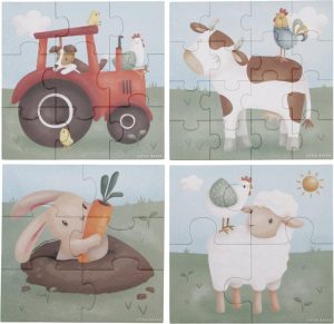 Puzzels | 4 In 1 Puzzel Fsc – Little Farm Baby & Peuter Baby & Peuter