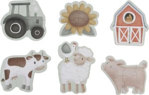 Puzzels | 6 In 1 Puzzel Fsc – Little Farm Baby & Peuter Baby & Peuter