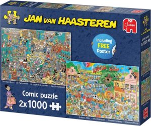 Puzzels | De Muziekwinkel & Vakantiekriebels – 2 X 1000 Stukjes – Puzzel Puzzels Puzzels