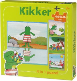 Puzzels | Kikker Puzzel 4 In 1 Educatief Peuter Speelgoed – Kinderpuzzel 4X6X9X16 Stukjes Leren Puzzelen – Cadeautip Puzzel 3 Jaar En Ouder – Toys Puzzels Puzzels