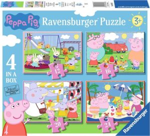 Puzzels | Peppa Pig 4In1Box Puzzel – 12+16+20+24 Stukjes – Kinderpuzzel Puzzels Puzzels