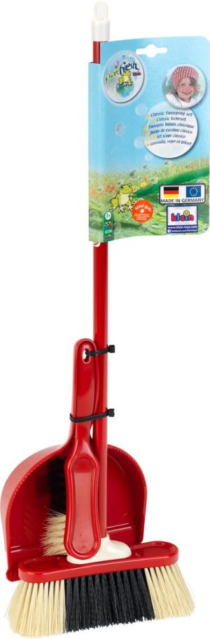 Rollenspellen | Toys Pure Fresh Klassieke Veegset – Stoffer, Blik En Bezem – 61,5 Cm Lange Steel – Rood Rollenspellen Rollenspellen