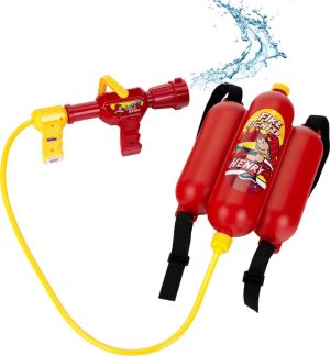 Rollenspellen | Toys Speelgoed-Brandweerspuit – 31X21X9 Cm – Incl. Draagbare 2 Liter Watertank En Enkele Of Dubbele Waterstraal – Rood Geel Rollenspellen Rollenspellen