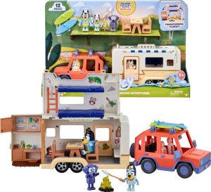 Speelfiguren & Sets | Bluey – Bluey’S 4Wd Auto En Kampeeravonturen Deluxe Speelset Speelfiguren & Sets Speelfiguren & Sets