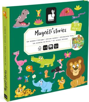 Speelfiguren & Sets | Magneti Stories Afrikaanse Dieren – Magneetboek – Inclusief 30 Magneten – Geschikt Vanaf 3 Jaar Magnetisch Speelgoed Magnetisch Speelgoed