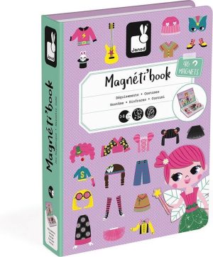 Spelen met een goed gevoel | Magnetibook – Verkleedfeest Meisjes – Magneetboek Speelset Inclusief 46 Magneten En 8 Voorbeeldkaarten – Geschikt Vanaf 3 Jaar Magnetisch Speelgoed Magnetisch Speelgoed