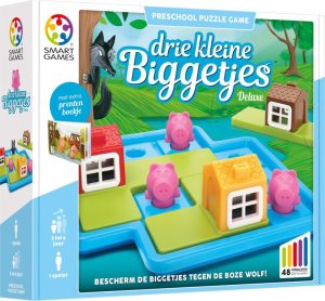 Spellen | Drie Kleine Biggetjes Deluxe – Kleuterspel Vanaf 3 Jaar – 48 Uitdagingen – Met Extra Sprookjesboek Educatief speelgoed Educatief speelgoed