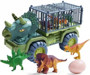 Voertuigen | Xl Dinosaurus Auto Truck Met Kooi Inclusief Dinosaurussen – Dinosaurus Speelgoed Kinderen – Kinderspeelgoed Dino Zomer Buitenspeelgoed 3 Jaar 4 Jaar Cadeau Educatief speelgoed Educatief speelgoed