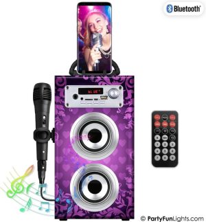 Zingen & Muziek | Bluetooth Karaoke Set – Party Speaker – Microfoon – Afstandsbediening Speelgoed Zingen & Muziek