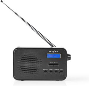 Zingen & Muziek | Dab+ Radio – Draagbaar Model – Dab+ / Fm – 1.3 ” – Zwart-Blauw Scherm – Batterij Gevoed / Usb Gevoed – Digitaal – 3.6 W – Bluetooth – Koptelefoonoutput – Wekker – Slaaptimer – Ip20 – Zwart Speelgoed Zingen & Muziek