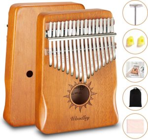 Zingen & Muziek | Kalimba Set – 17 Tonen – Met Muziekboek – Duimpiano – Muziekinstrument – Bamboehout – Voor Kinderen En Volwassenen Speelgoed Zingen & Muziek