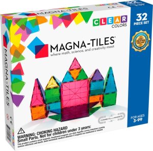 Baby & Peuter | Magna Tiles – 32 Stuks Clear Colors – Constructiespeelgoed Baby & Peuter Baby & Peuter